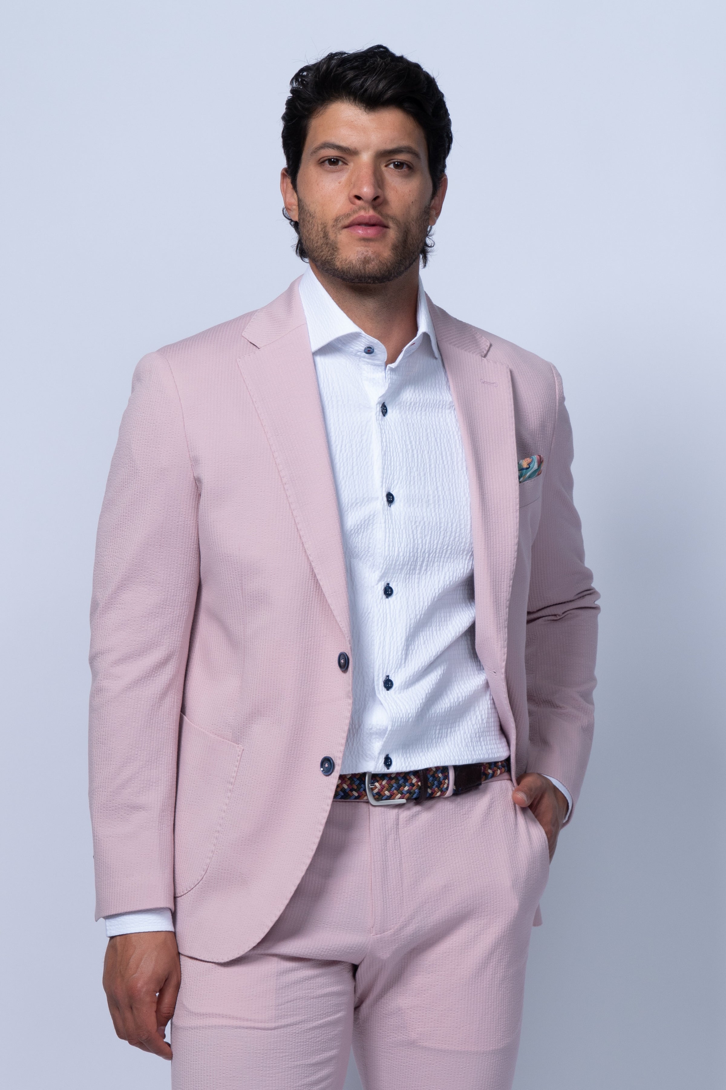 Meridian Pink Seersucker Sport Coat