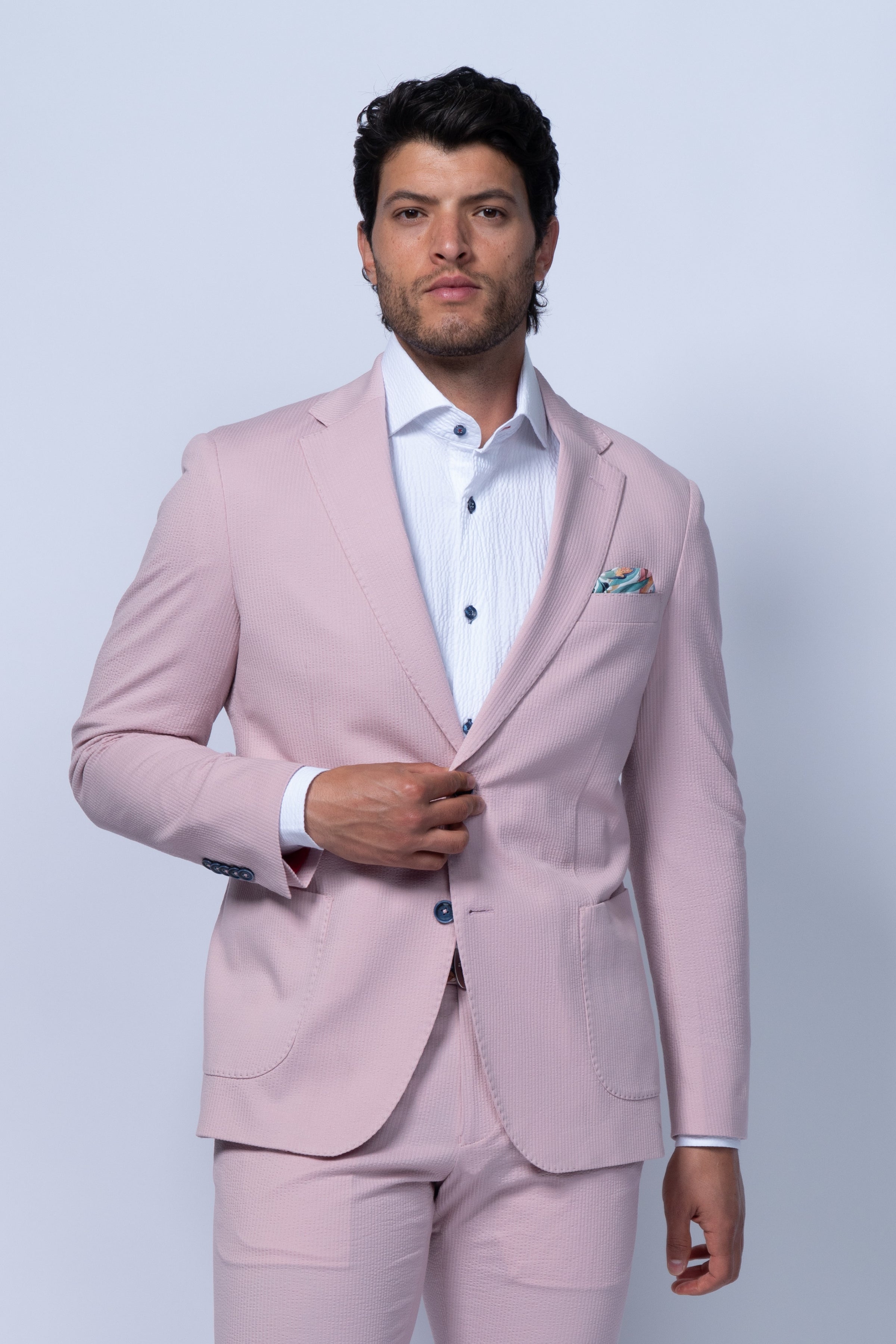 Meridian Pink Seersucker Sport Coat