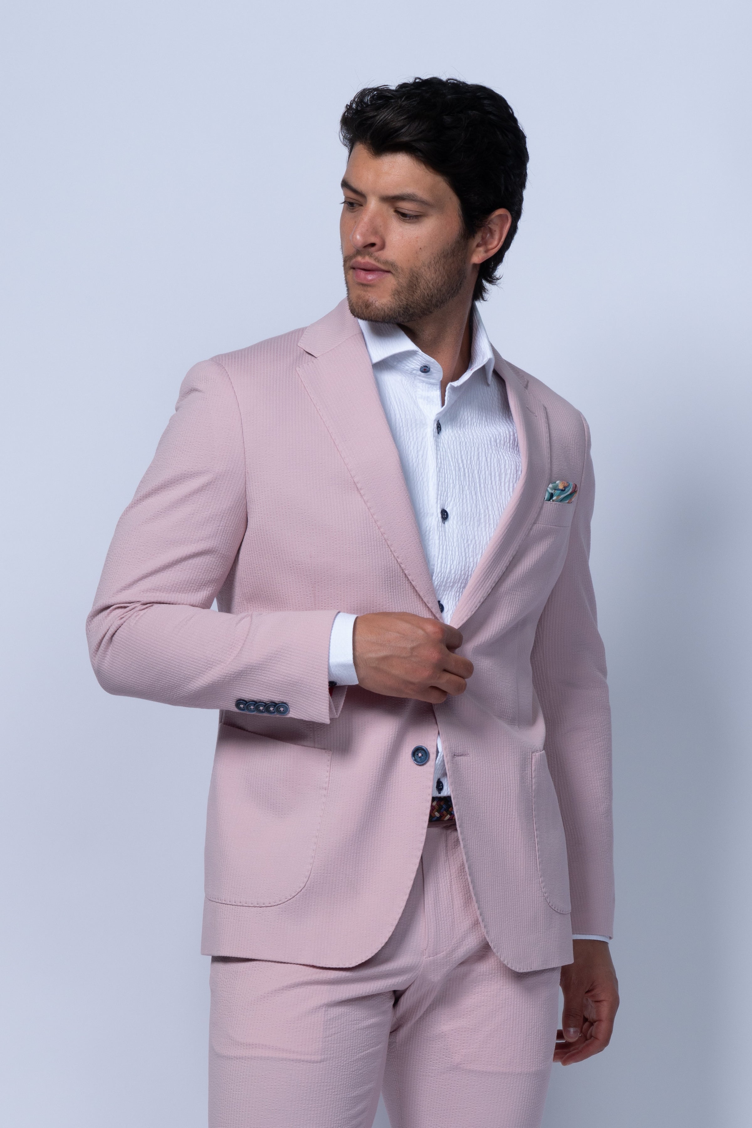Meridian Pink Seersucker Sport Coat