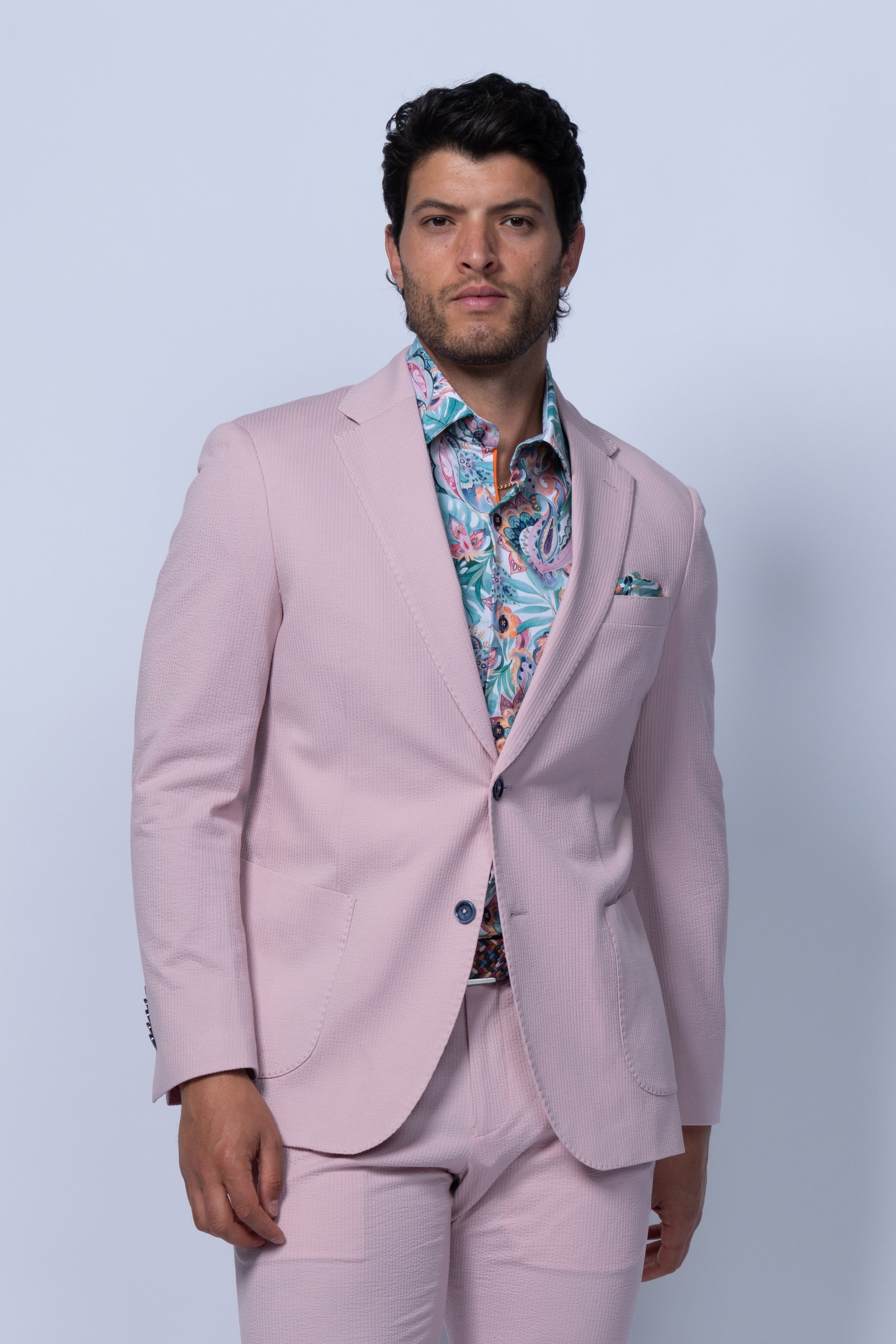 Meridian Pink Seersucker Sport Coat