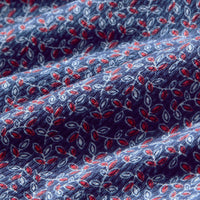Halyard SS Dress Shirt - Midnight Navy leaf