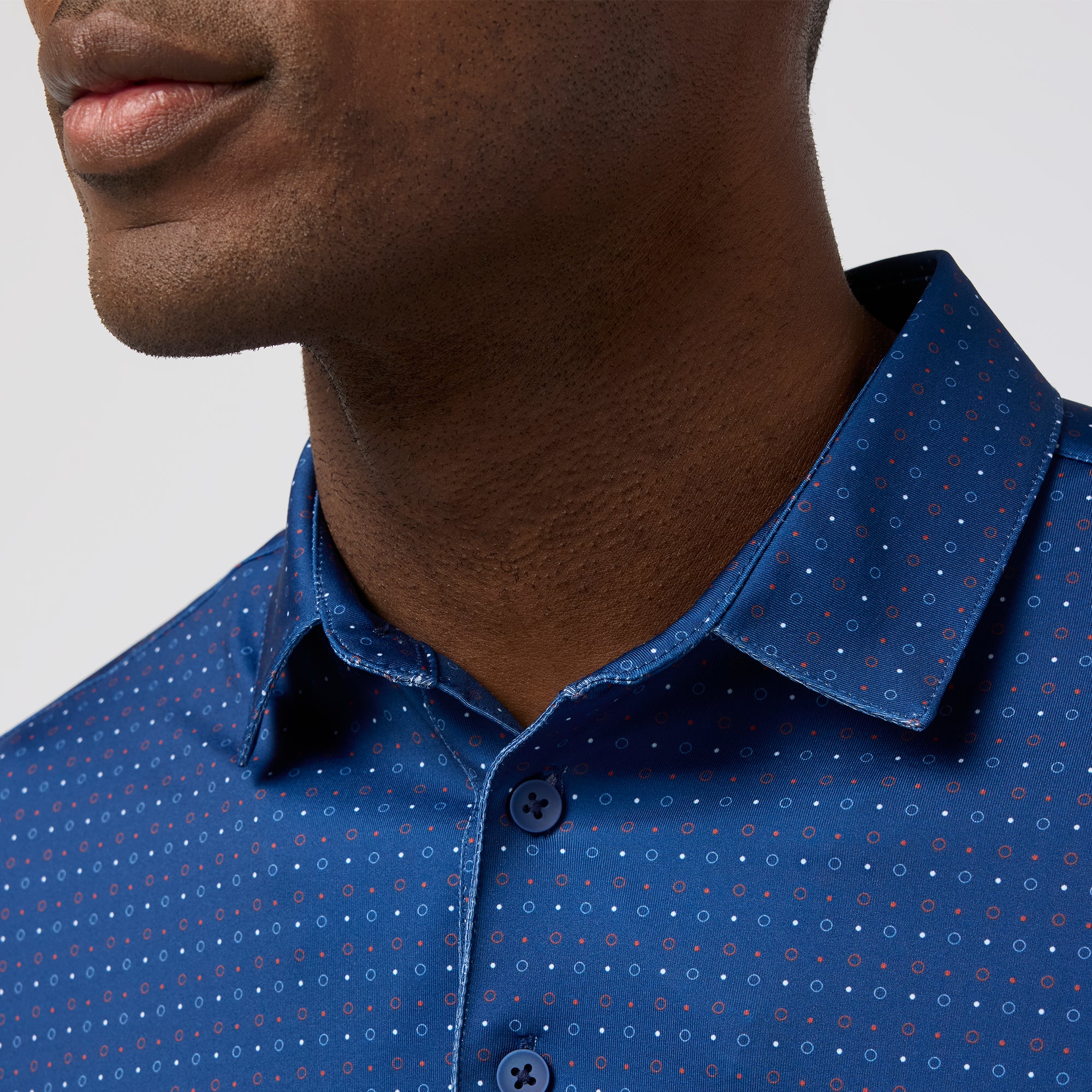 Versa Polo - Navy Open Dot