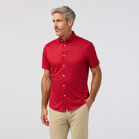 Halyard SS Dress Shirt - Red Hot Dot