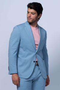 Meridian Blue Seersucker Sport Coat