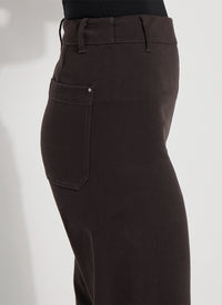 Erin Hi Waist Wide Leg - Double Espresso