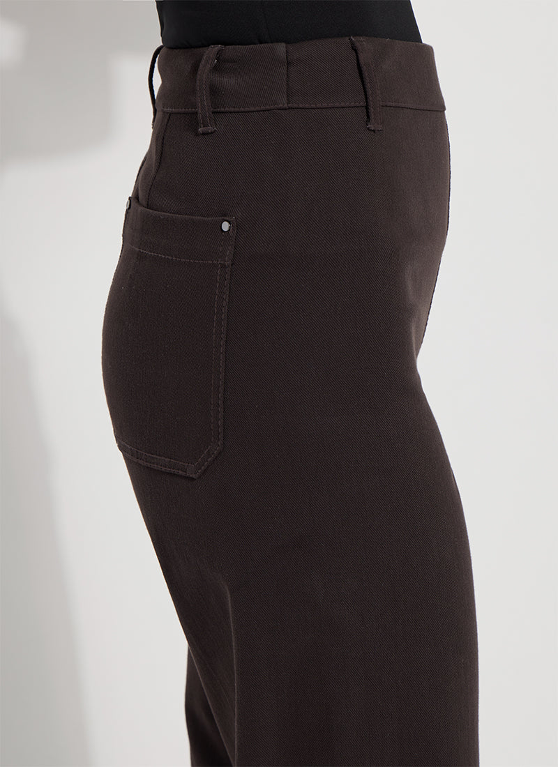 Erin Hi Waist Wide Leg - Double Espresso