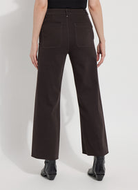 Erin Hi Waist Wide Leg - Double Espresso