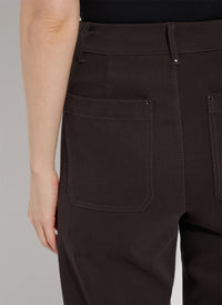 Erin Hi Waist Wide Leg - Double Espresso