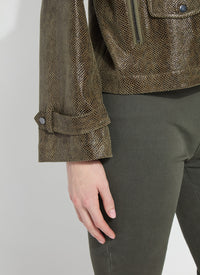 Emory Vegan Suede Moto Jacket