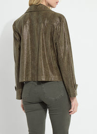 Emory Vegan Suede Moto Jacket