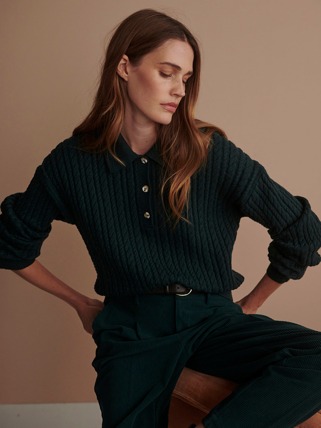 Dottie Polo Knit Sweater