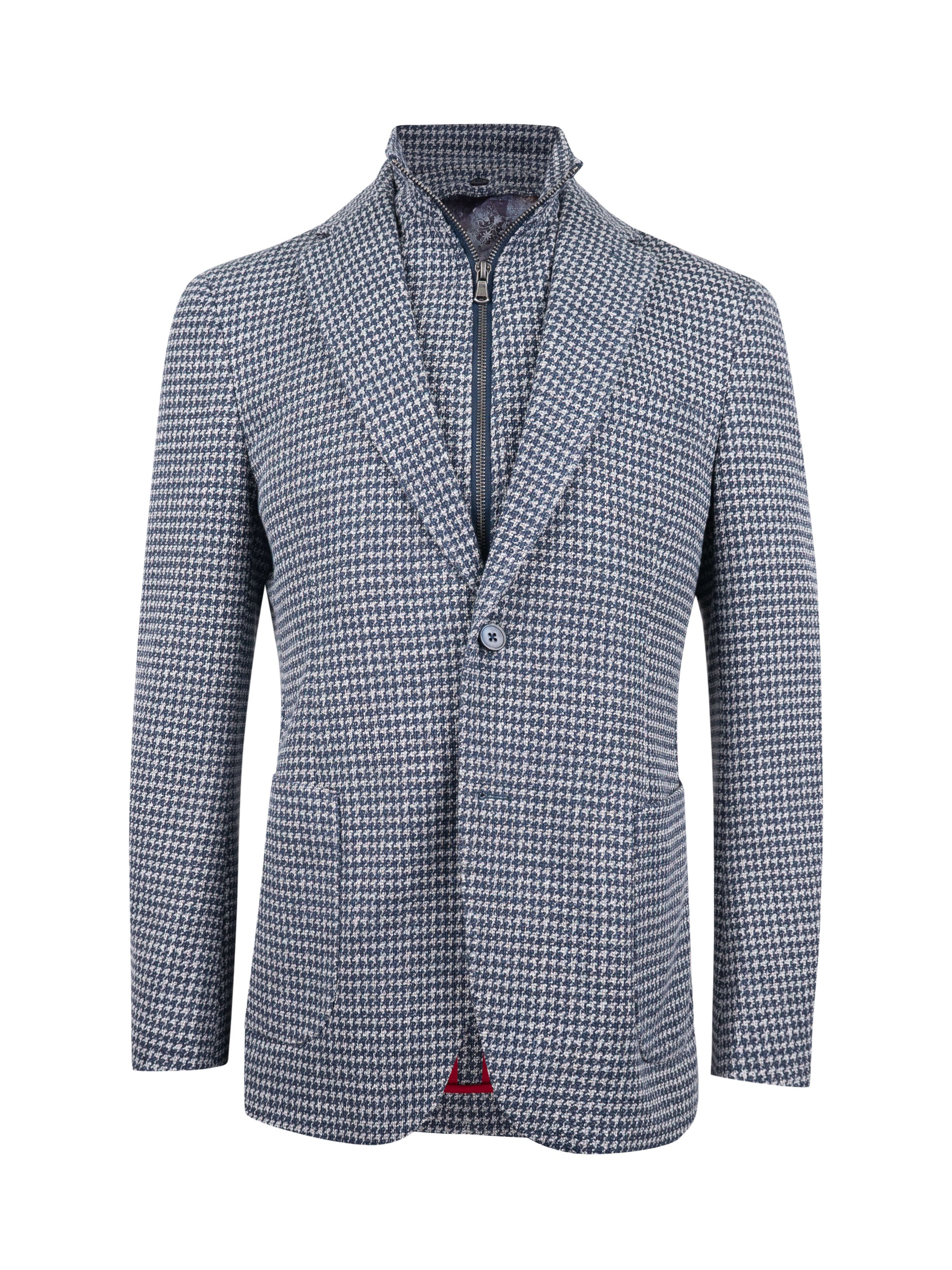 Bedford Grey/Navy Houndstooth Sport Coat