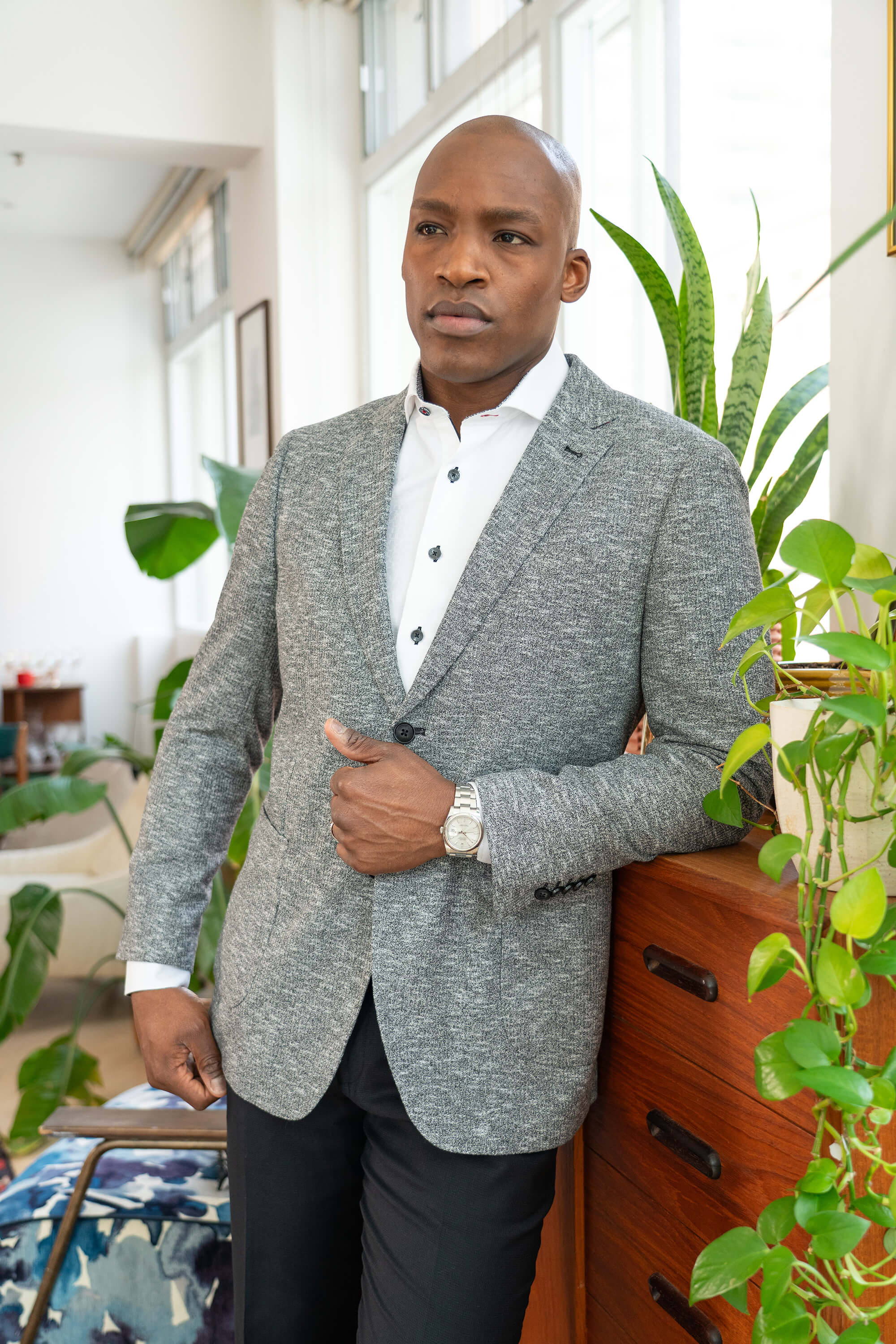 Arlington Mid Grey Rib Sport Coat
