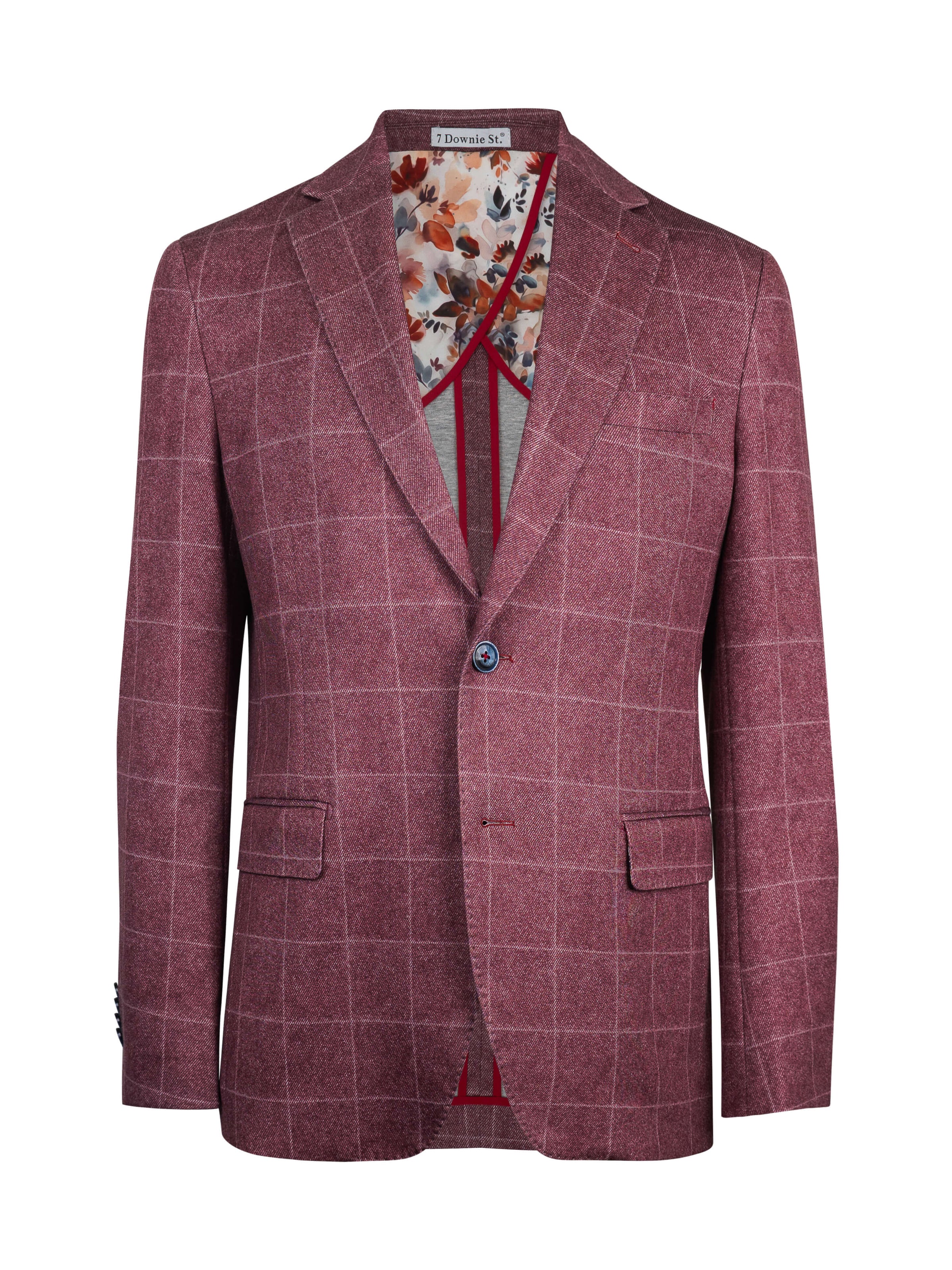 Sherwood Red Windowpane Sport Coat