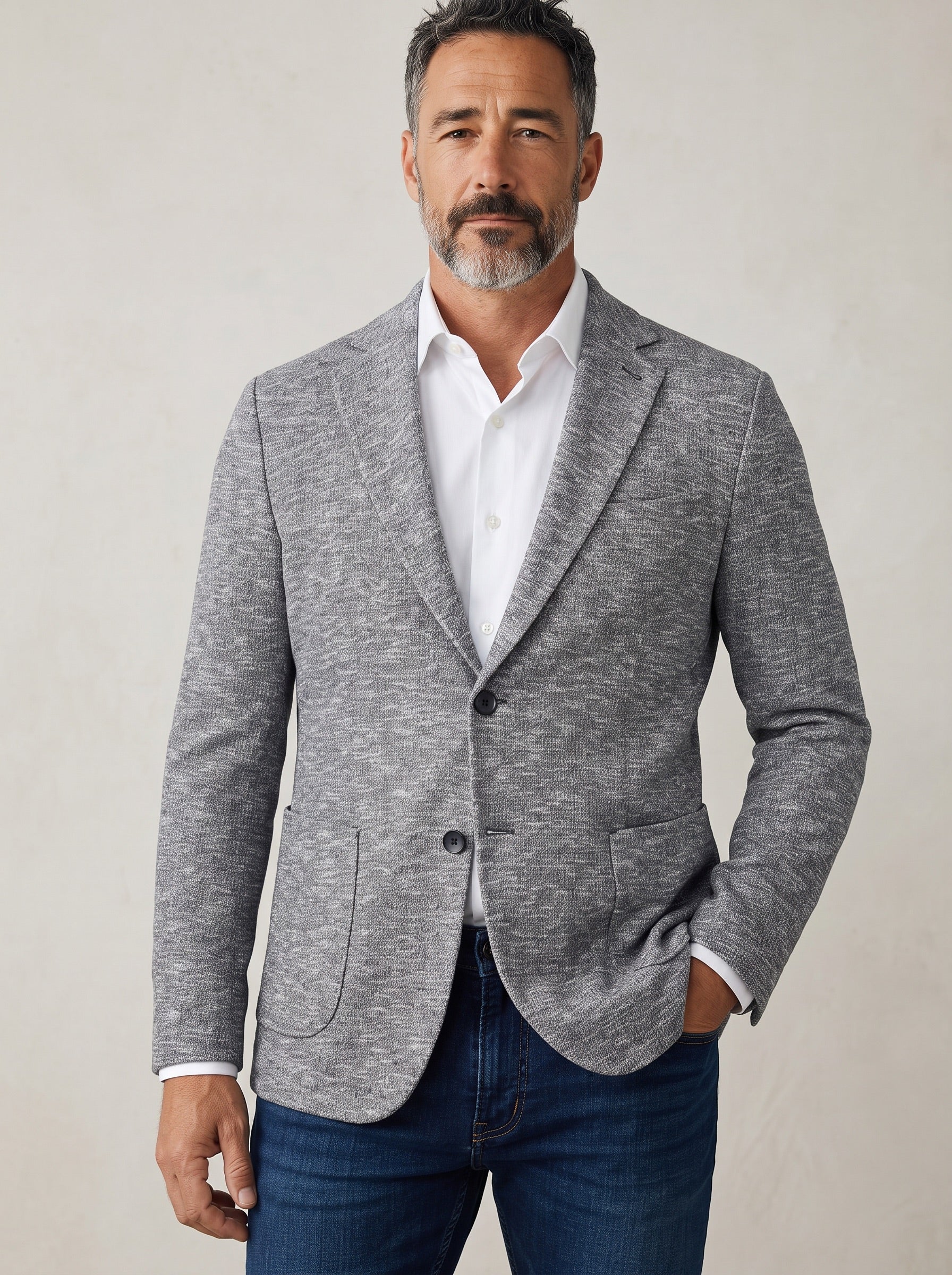 Arlington Mid Grey Rib Sport Coat