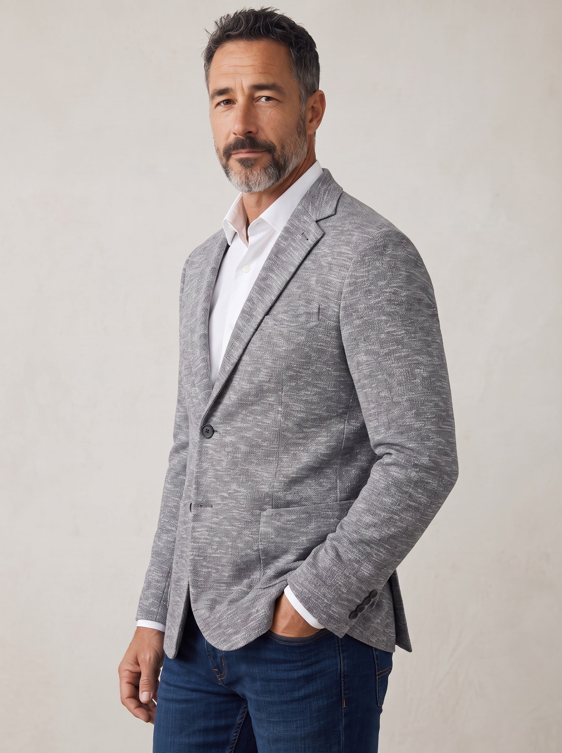 Arlington Mid Grey Rib Sport Coat