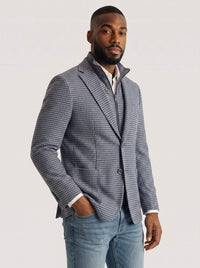 Bedford Grey/Navy Houndstooth Sport Coat