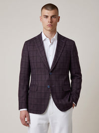 Hillsboro Bordo Windowpane Sport Coat