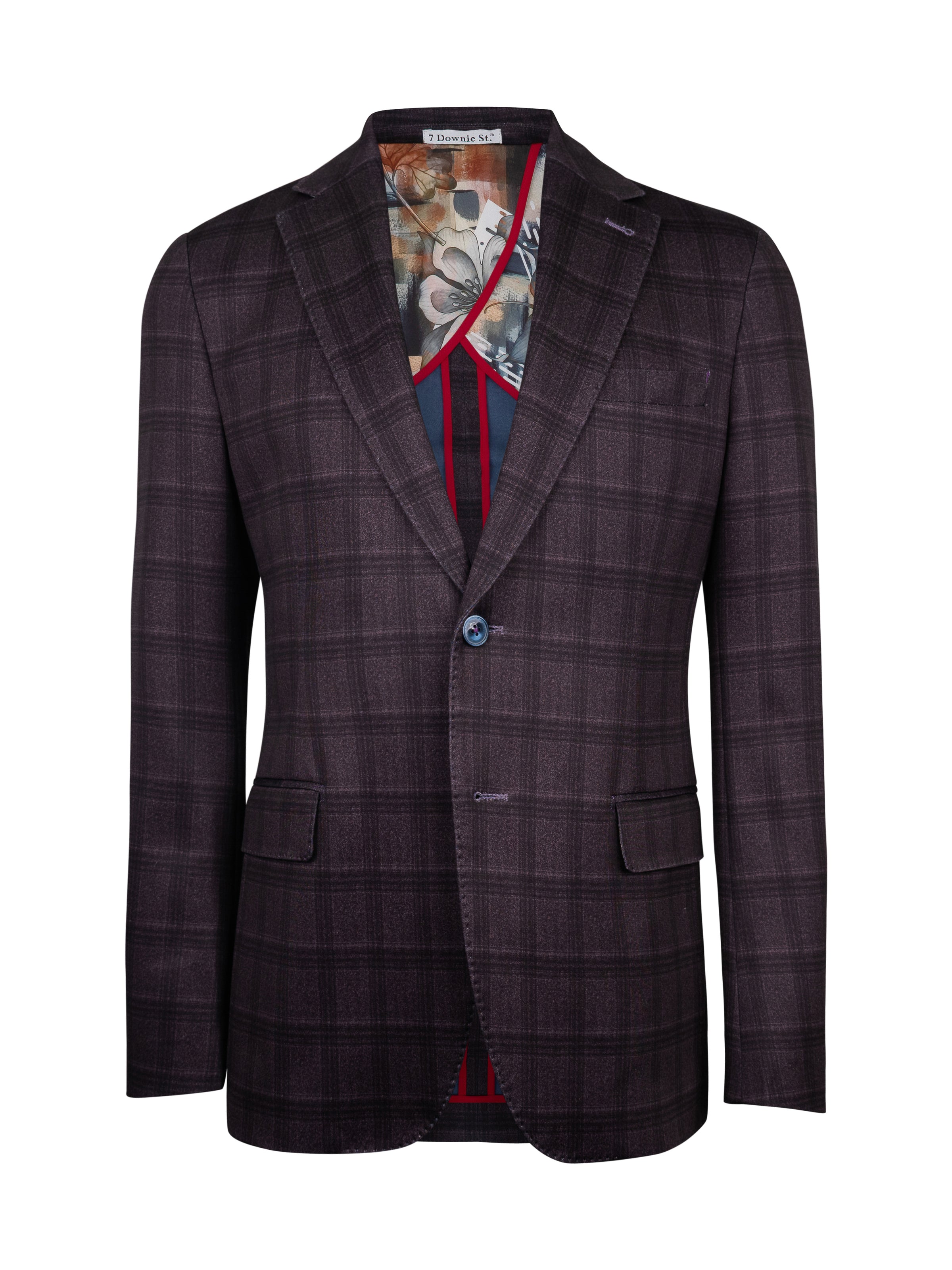 Hillsboro Bordo Windowpane Sport Coat