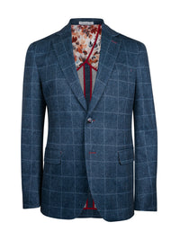 Sherwood Navy Windowpane Sport Coat