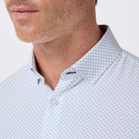 Leeward Dress shirt - Cloud Blue Crest Dot