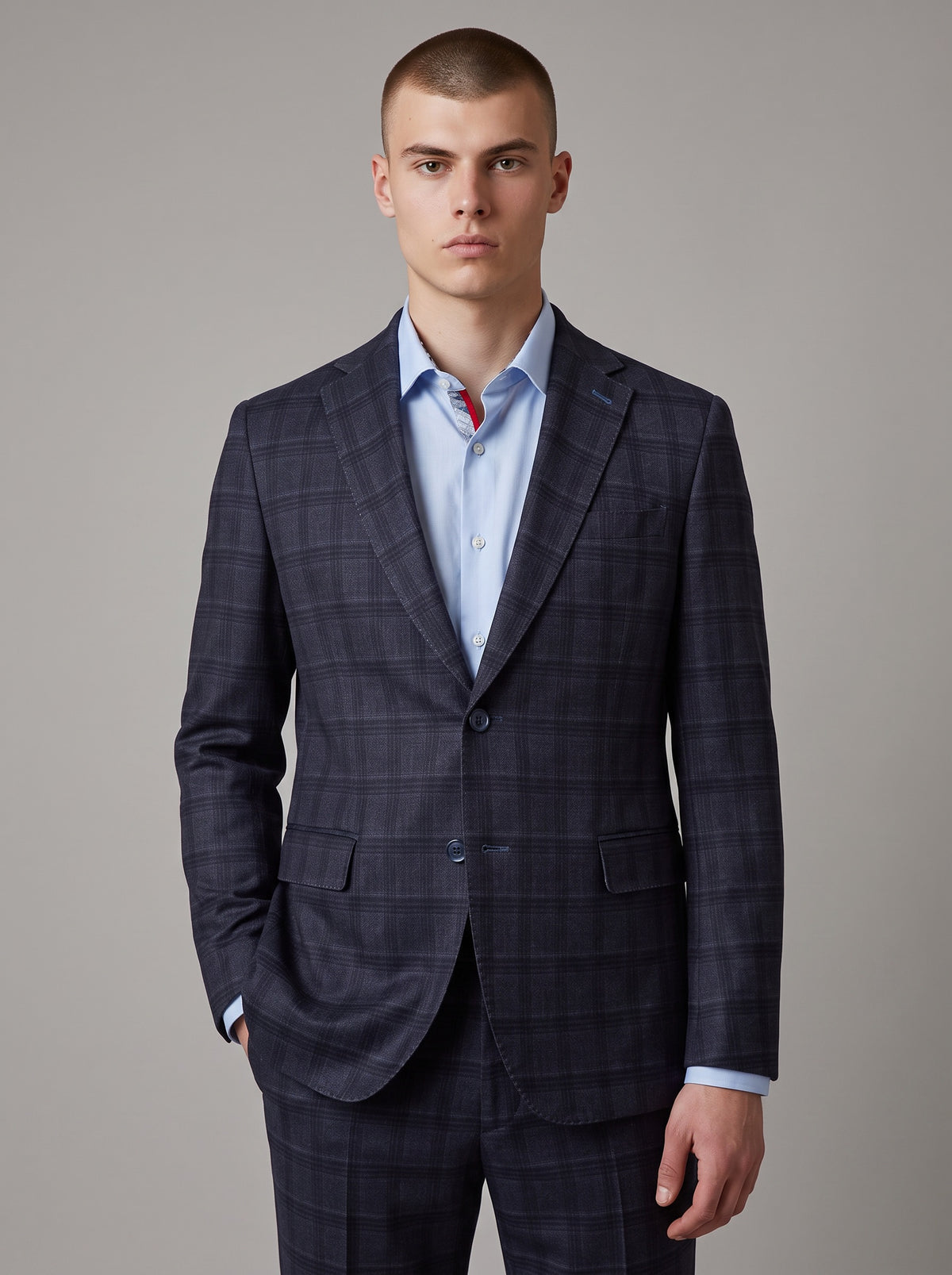 Hillsboro Navy Windowpane Sport Coat