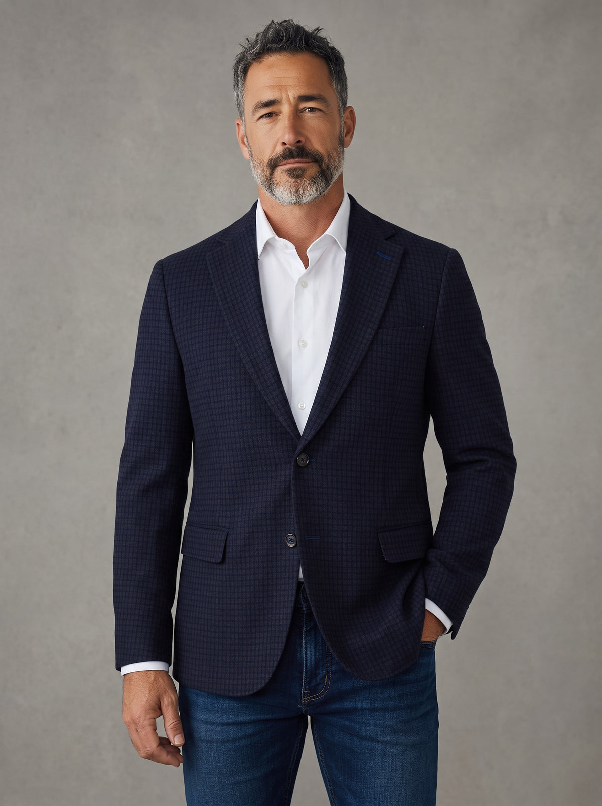 Kingston Blue Microcheck Sport Coat