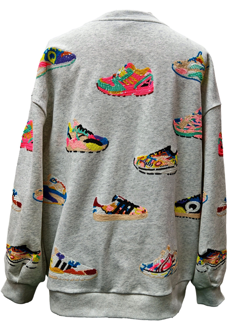 Grey Neon Sneaker Sweatshirt