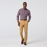 Leeward Dress Shirt - Wine Todos Plaid