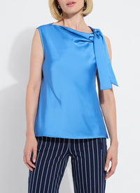 Zulena Bow Tie Neck Top