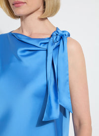 Zulena Bow Tie Neck Top