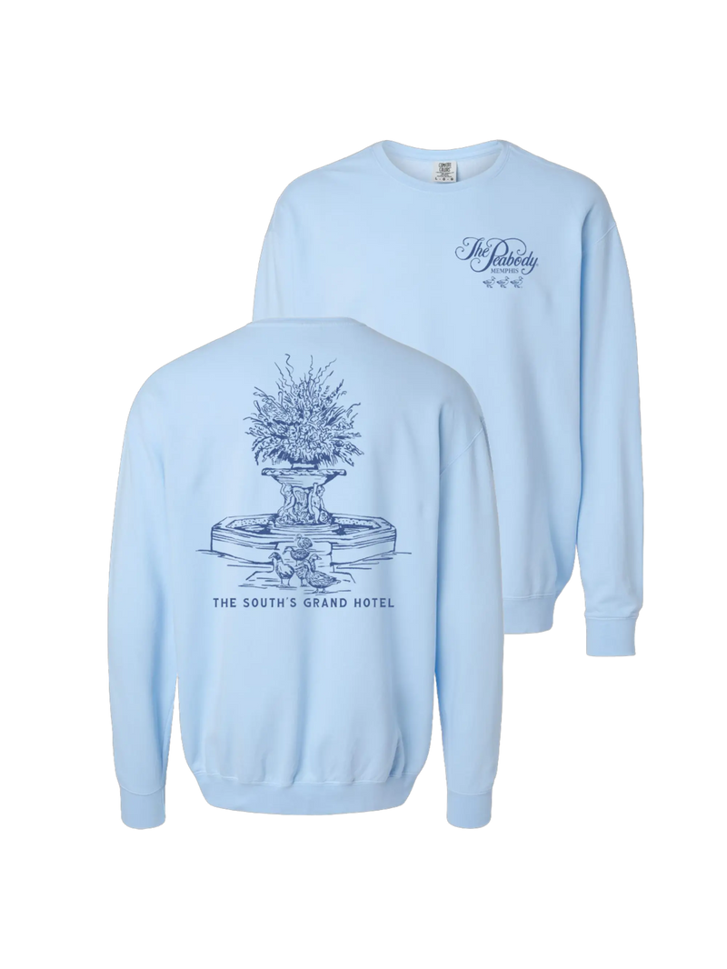 The Peabody Fountain Sweatshirt - Blue Lansky Bros.