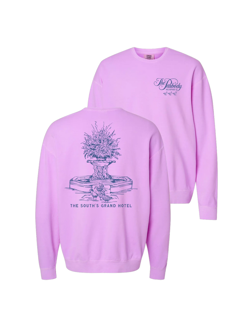 The Peabody Fountain Sweatshirt - Neon Orchid Lansky Bros.