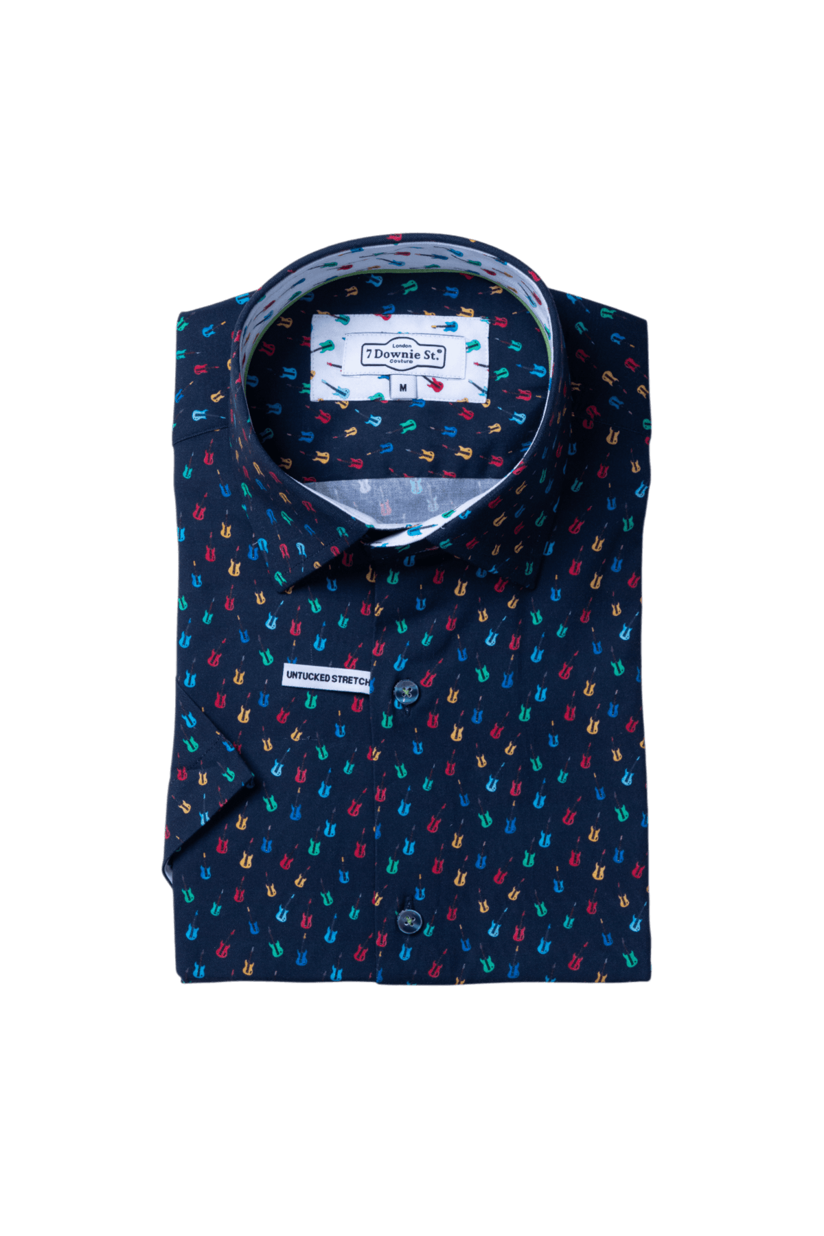 Navy Guitar S/S Sport Shirt