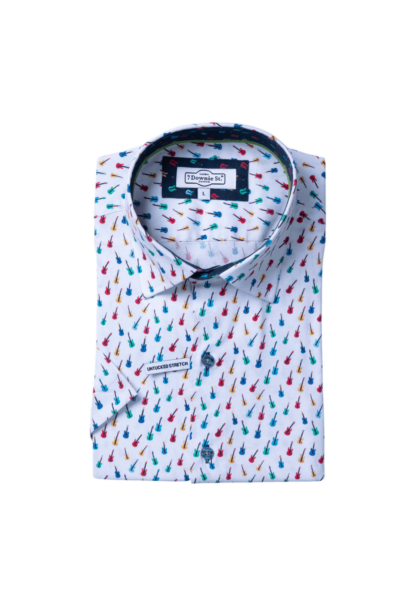 White Guitar S/S Sport Shirt