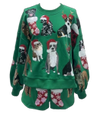 Green Christmas Puppies Sweatshirt