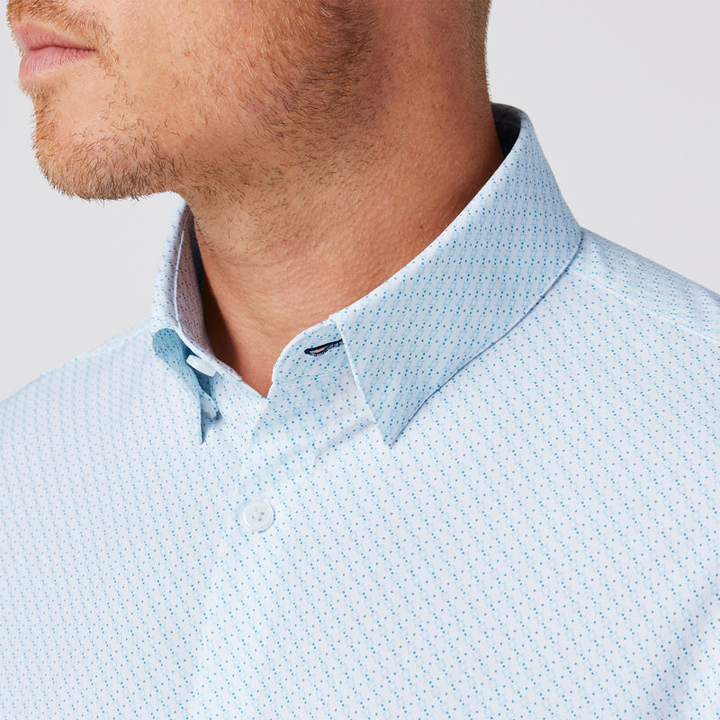 Leeward Dress Shirt - White Diamond Texture