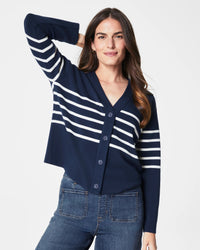 AirEssentials Stripe V-Neck Cardigan