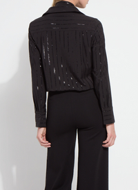 Tatiana Striped Sequin Shirt