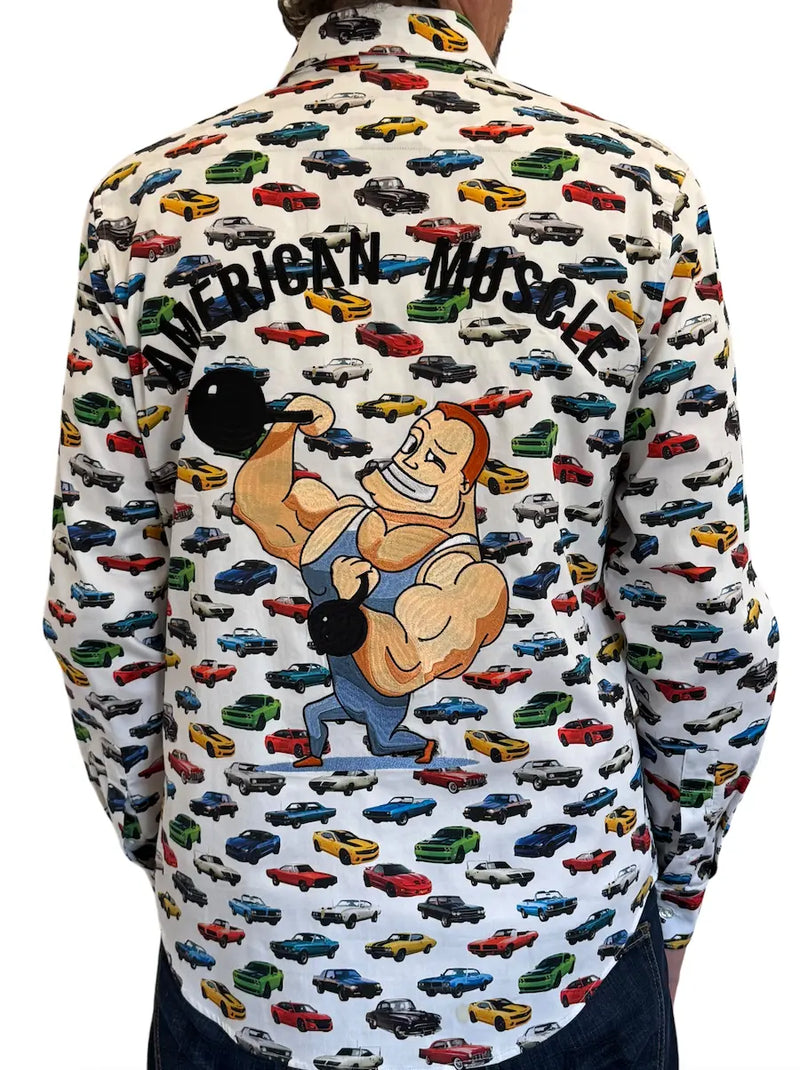 American Muscle Cars Sport Shirt Robert Stock