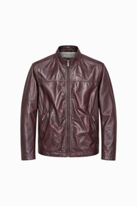 Lucio Leather Jacket - Oxblood