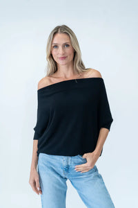 SHORT SLEEVE ANYWHERE TOP - Black