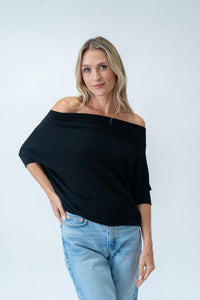 SHORT SLEEVE ANYWHERE TOP - Black