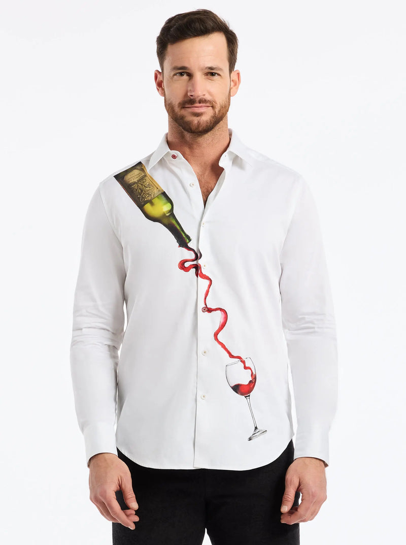 Robert Graham In Vino Veritas shirt front view
