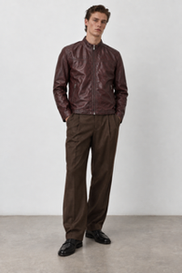 Lucio Leather Jacket - Oxblood