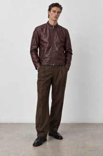 Lucio Leather Jacket - Oxblood