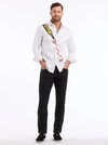 Designer wine print sport shirt