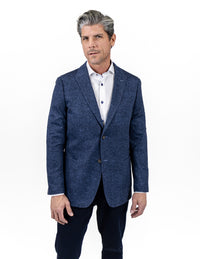 Gerrard Blue Knit Blazer