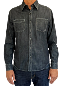 Johnny Cash Denim Sport Shirt Robert Stock