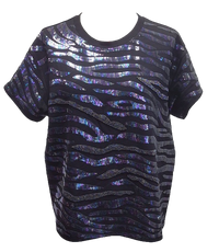 Sequin Tiger Stripe Tee